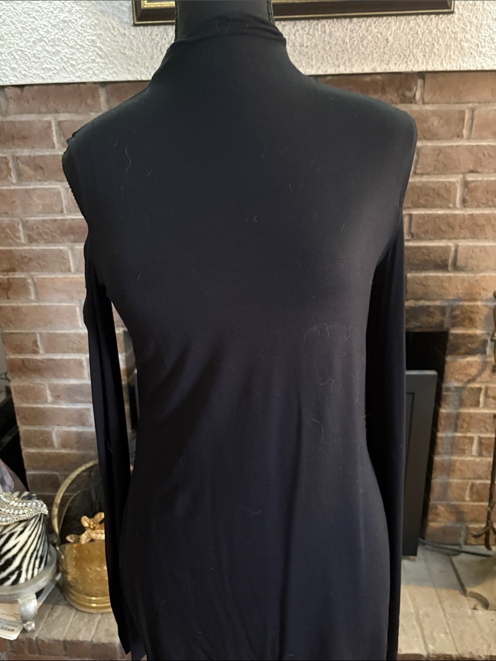 Bailey 44 Black Long-Sleeve Turtleneck Top